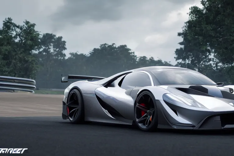 Image similar to photo wallpaper sport car gran turismo 7 forza horizon need for speed fast and furious 5 unreal engine supercar hypercar game concept car octane render, 4 khd 2 0 2 2 3 d cgi rtx style chrome reflexion global illumination ray tracing hdr arstation pixar and disney unreal