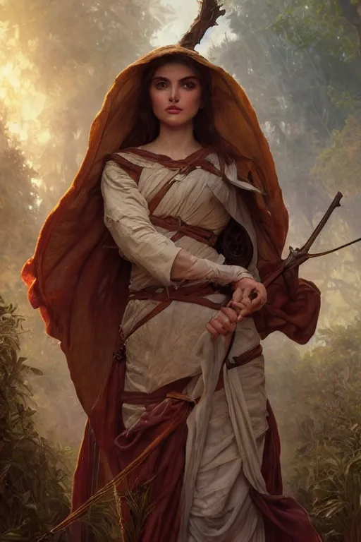 Prompt: Ana de Armas, druid, cleric, flame spell, D&D, fantasy, intricate, cinematic lighting, highly detailed, beautiful, digital painting, artstation, masterpiece, concept art, smooth, sharp focus, illustration, art by Artgerm and Greg Rutkowski and Alphonse Mucha and william-Adolphe Bouguereau