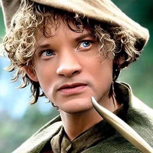 Prompt: will smith playing bilbo baggins in lord of the rings