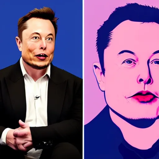 Prompt: elon musk as a caricature drawing