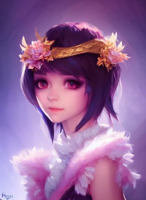 Image similar to cute little dragon flowers, blue black pink, gold, diamonds, highly detailed, artgerm, cushart krenz, artstation, soft light, sharp focus, illustration, character design, concept art