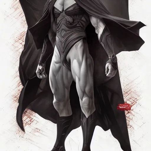 Image similar to character concept, full body, symmetrical, young man with black clothes. detailed, high quality, scnenematic, dynamic dark lightning, fantasy, scenematic. artwork by artgerm, wlop, alex ross, greg rutknowski, alphonse mucha