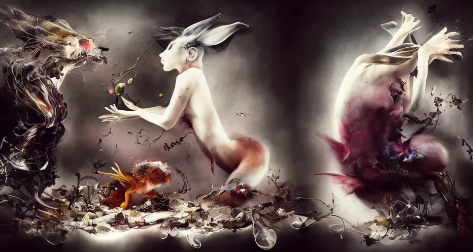 Image similar to the two complementary forces that make up all aspects and phenomena of life, by ryohei hase