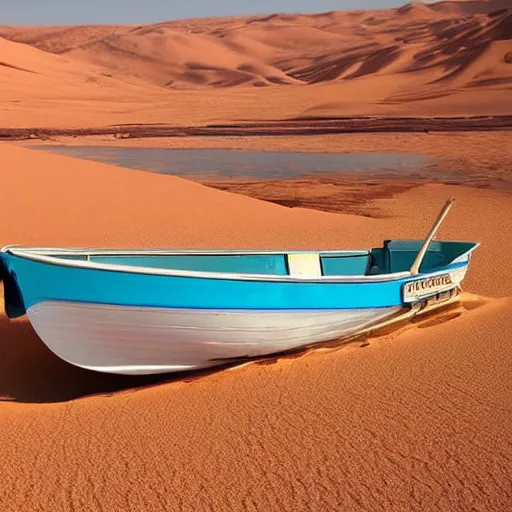 Image similar to boat in the dessert, jewls everywhere