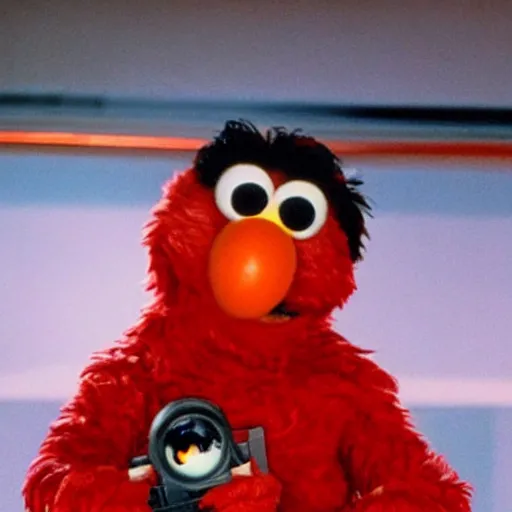 Image similar to elmo as the terminator