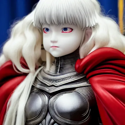 Image similar to griffith from berserk by kentaro miura at hist white house inaugural press conference, photo by getty images