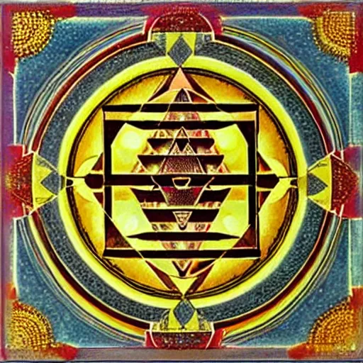 Image similar to sri yantra