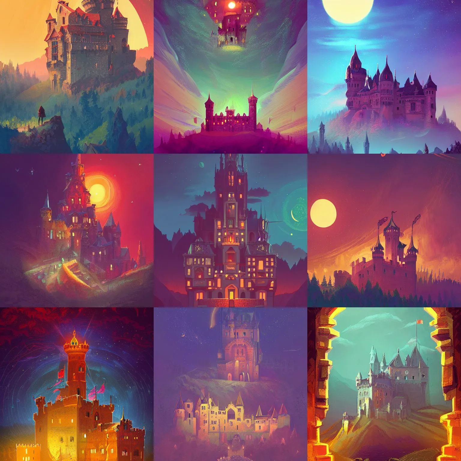 A Renaissance Castle In A Castle From An Upward Angle Stable 