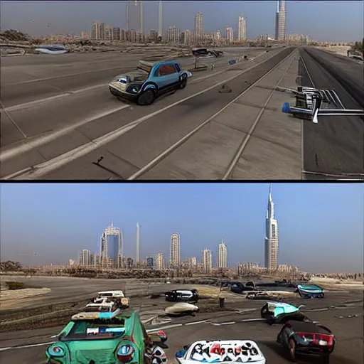 Prompt: gta : dubai. alternative reality