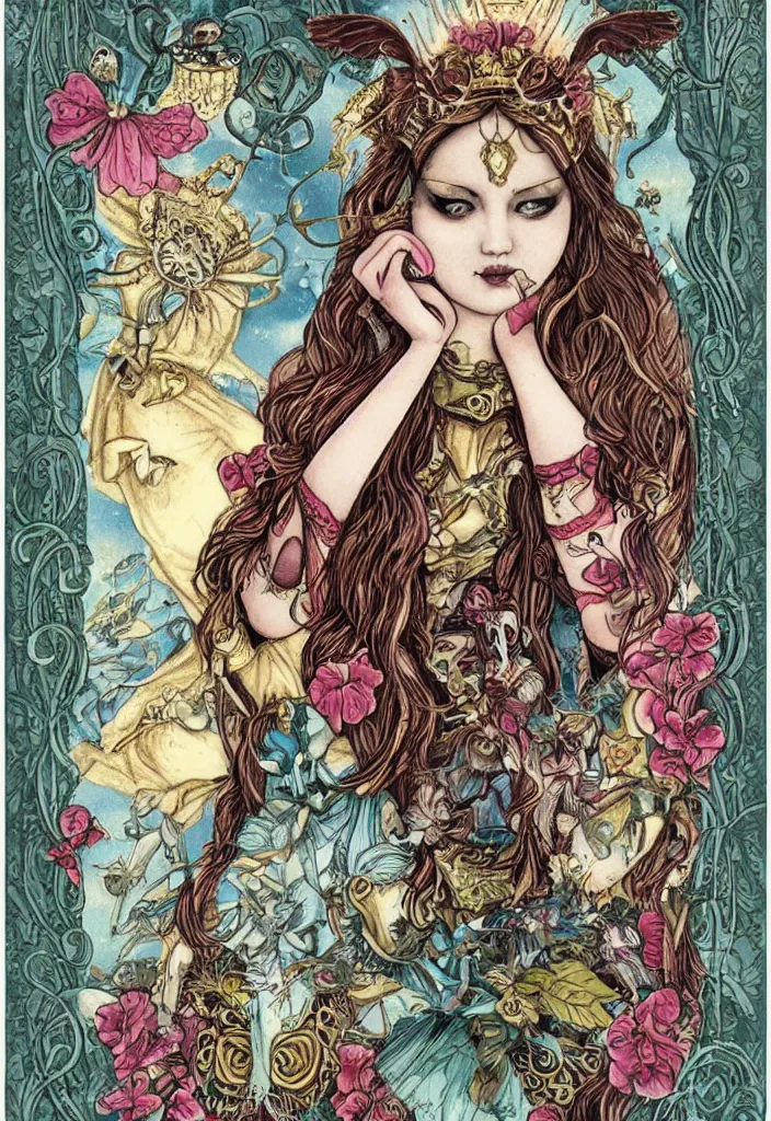 Prompt: The Empress Tarot Card, by Jasmine Becket-Griffith