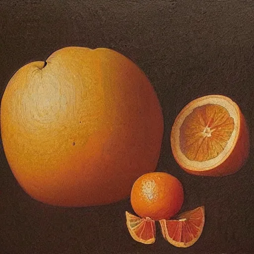 Image similar to 🍊🥛🚁🥇, intricate details, oil on canvas, highly detailed, by leonardo da vinci