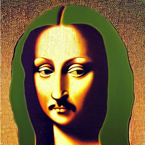 Prompt: portrait painting of the monalisa in the style of salvador dali, in the style of salvador dali, in the style of salvador dali, in the style of salvador dali, in the style of salvador dali, in the style of salvador dali