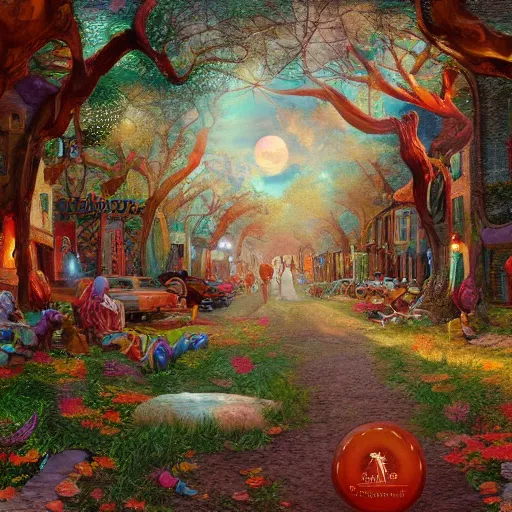 Prompt: woodstock 1 9 6 9 ornate background, beautiful fantasy detailed trending on artstation, oil painting, digital art high quality print, fine art with subtle redshift rendering