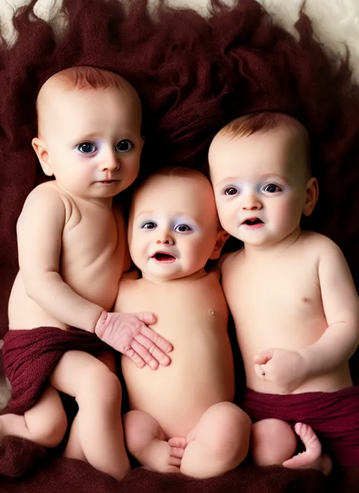 Image similar to three - headed baby