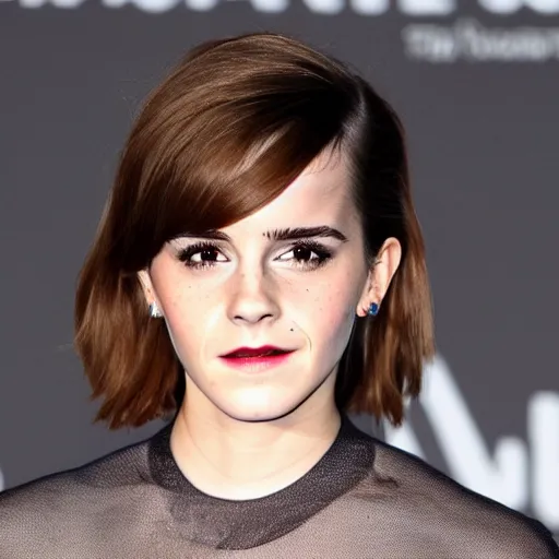 Image similar to Emma Watson as a cat woman
