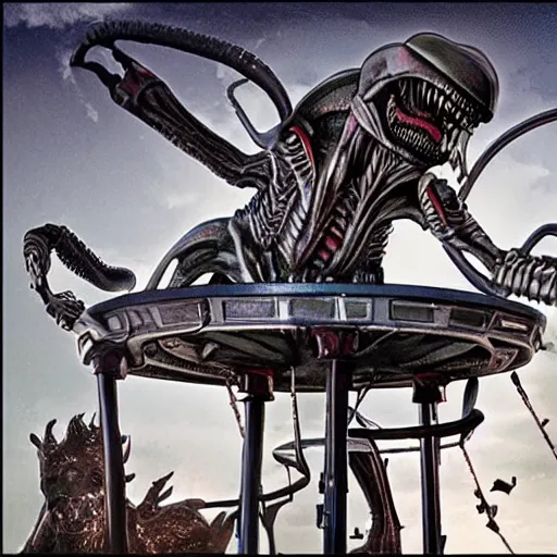 Image similar to the xenomorph merry-go-round