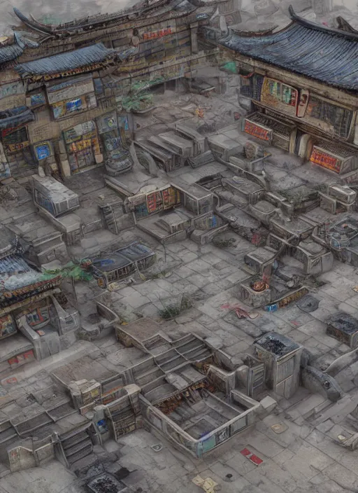 Image similar to cyberpunk ancient chinese city, wasteland style, space art, cgsociety, 8 k hd, rendered in maya, vary tracing