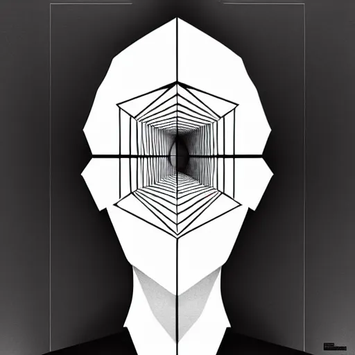 Image similar to white conceptual figurative post - morden monumental abstract portrait made by escher and piranesi, highly conceptual figurative art, intricate detailed illustration, illustration sharp geometrical detail, vector sharp graphic, controversial poster art, polish poster art