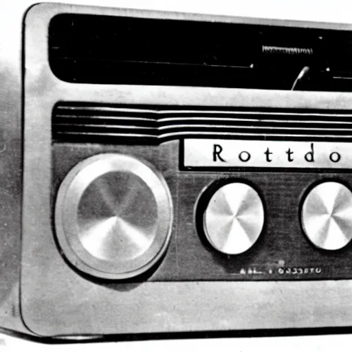 Image similar to a photo of an iPod portable radio, manufactured in the 1920s, 1925