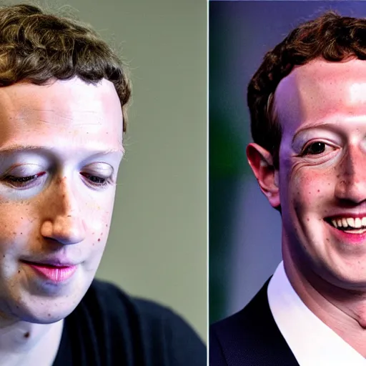 Image similar to mark zuckerberg as water