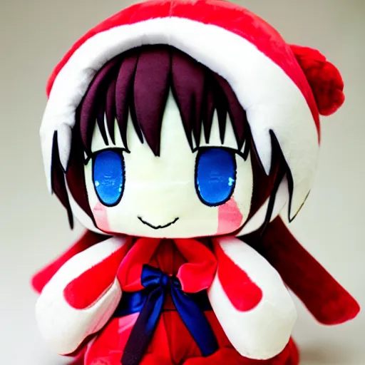 Image similar to cute fumo plush of haruhi suzumiya