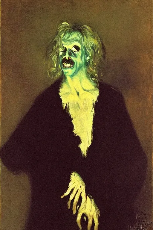 Prompt: michael morbius the living vampire, portrait, painting by francis bacon, by ilya repin, by goya