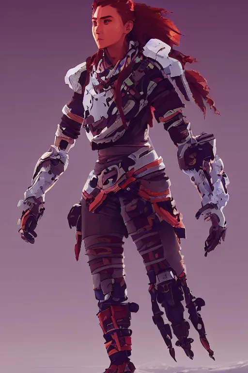 Image similar to combination suit armor aloy horizon forbidden west horizon zero dawn robot ninja mask helmet backpack tribal, aesthetic octane render, 8 k hd resolution, by ilya kuvshinov and cushart krentz and gilleard james radiating a glowing aura cgi rtx 2 0 2 2