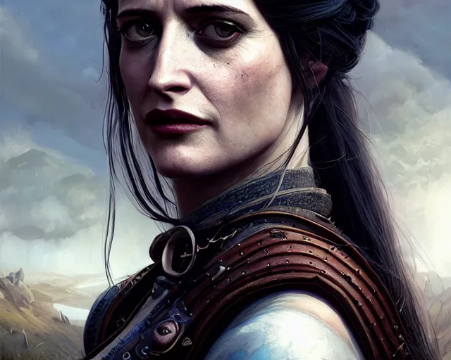 Prompt: highly detailed portrait of eva green, in the witcher 3, stephen bliss, unreal engine, fantasy art by greg rutkowski, loish, rhads, ferdinand knab, makoto shinkai and lois van baarle, ilya kuvshinov, rossdraws, tom bagshaw, global illumination, radiant light, detailed and intricate environment