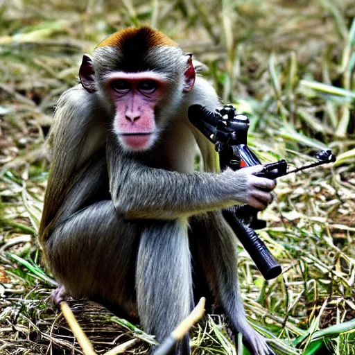 Prompt: sniper monkey