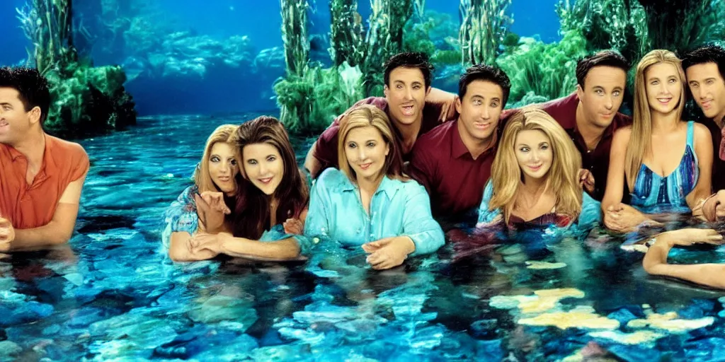 Image similar to A Friends episode underwater