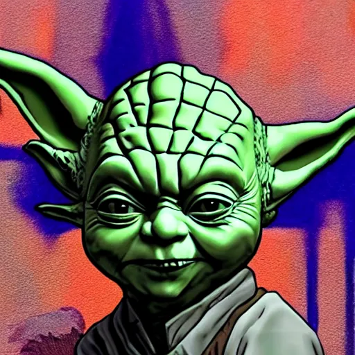 Prompt: Yoda as The Joker 8k hdr