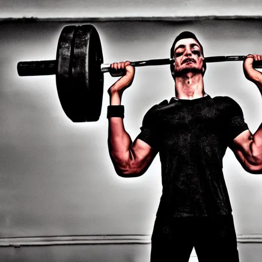 Man Lifting Weights At The Gym by Stocksy Contributor B Krokodil -  Stocksy
