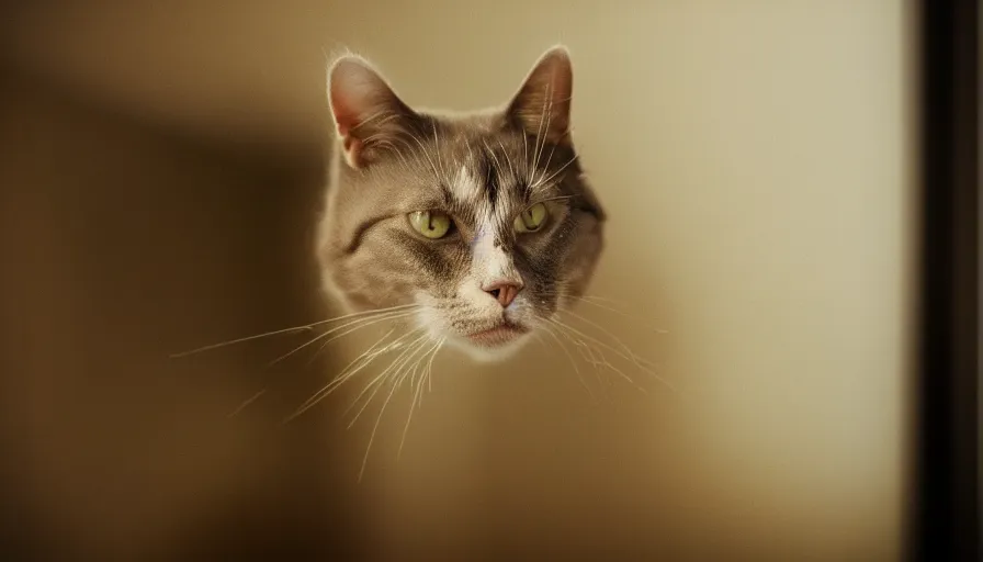 Prompt: cat smoking cigarette and leaning out a window, cinematic lighting, close-up, cinematography