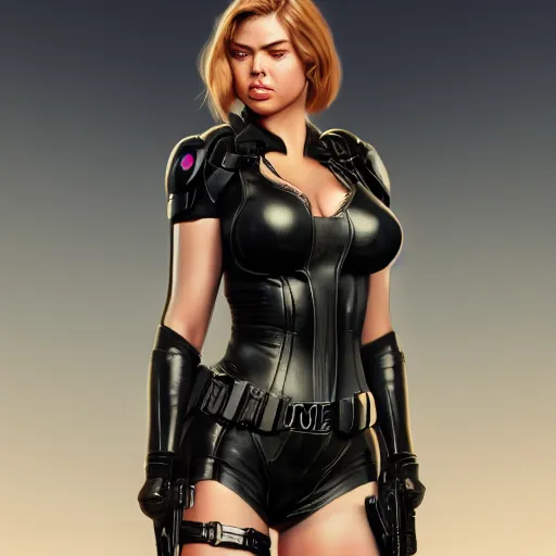 Image similar to kate upton as black widow, au naturel, hyper detailed, digital art, trending in artstation, cinematic lighting, studio quality, smooth render, unreal engine 5 rendered, octane rendered, art style by klimt and nixeu and ian sprigger and wlop and krenz cushart