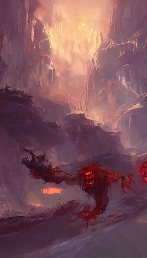 Image similar to rage, by disney concept artists