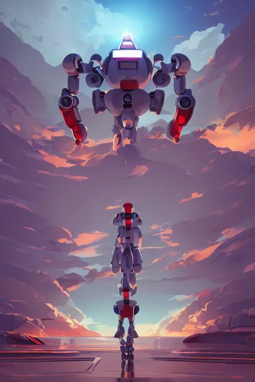 Image similar to metabots medabots medarotto medarot robot minimalist comics sharpen earth defense force tank, behance hd by jesper ejsing, by rhads, makoto shinkai and lois van baarle, ilya kuvshinov, rossdraws global illumination radiating a glowing aura ray tracing hdr