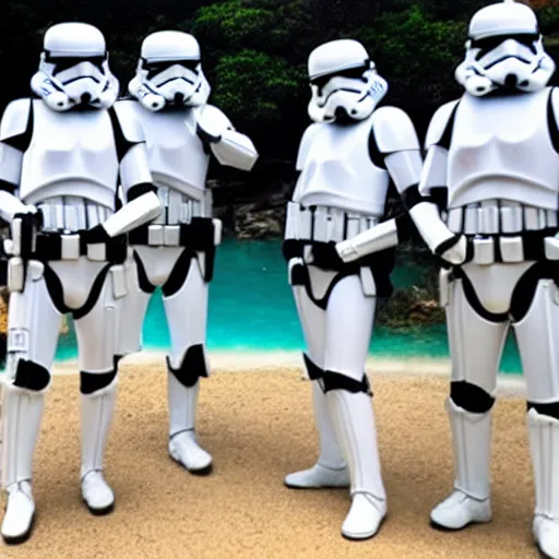 Image similar to storm troopers on holiday in thailand