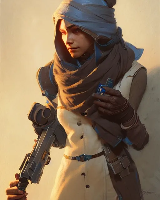 Prompt: ana from overwatch, character portrait, concept art, intricate details, highly detailed by greg rutkowski, michael whelan and gustave dore