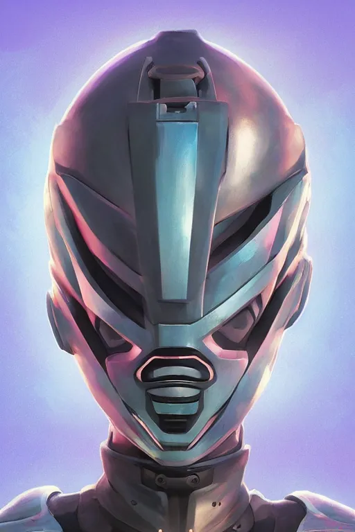 Image similar to epic mask helmet robot ninja portrait stylized as fornite style game design fanart by concept artist gervasio canda, behance hd by jesper ejsing, by rhads, makoto shinkai and lois van baarle, ilya kuvshinov, rossdraws global illumination radiating a glowing aura global illumination ray tracing hdr render in unreal engine 5