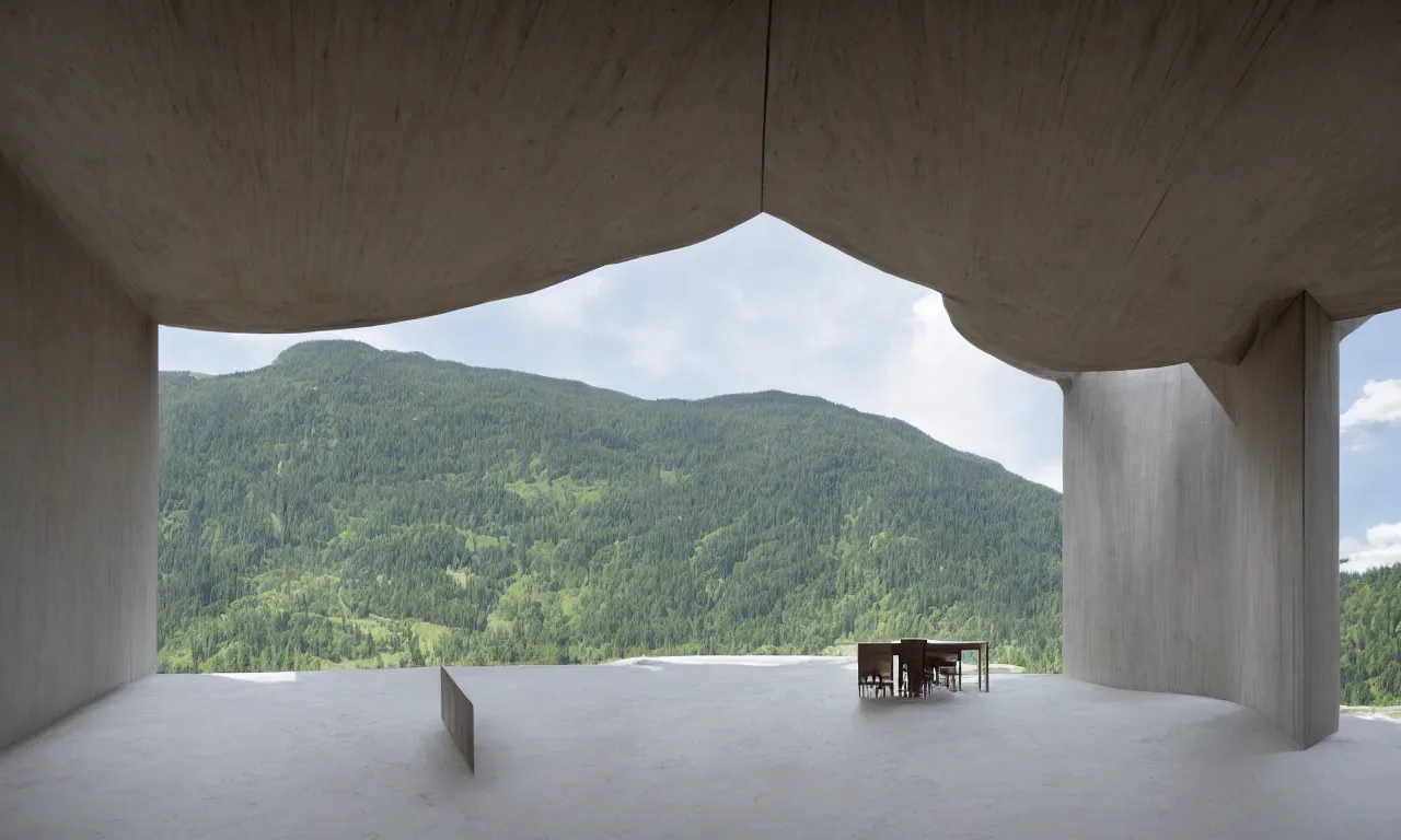 Image similar to solitude is bliss by peter zumthor, ethereal