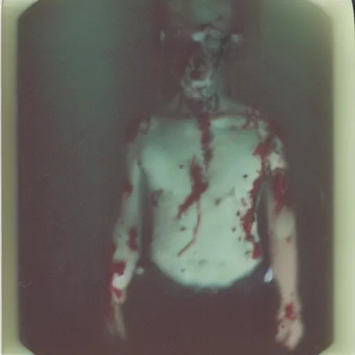Image similar to polaroid photo of zombie, 35mm, full-HD