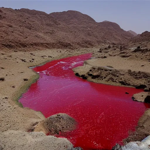 Image similar to photo of the river of blood, yemen