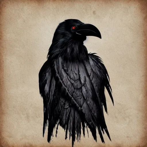 Image similar to dark raven with skull