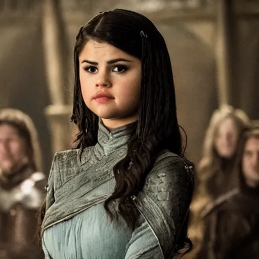 Image similar to still of selena gomez in game of thrones