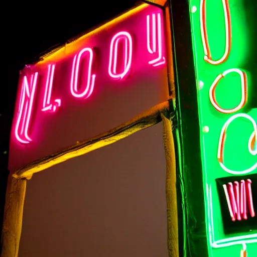 Prompt: amy winehouse outside club 2 7 at nighttime, neon ( club 2 7 ) sign, club 2 7 neon sign