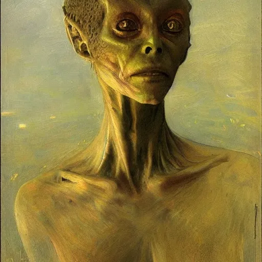 Image similar to alien by ilya repin