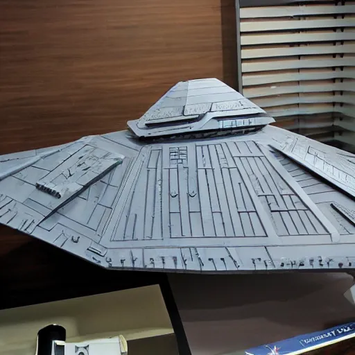 Prompt: a star destroyer from star wars