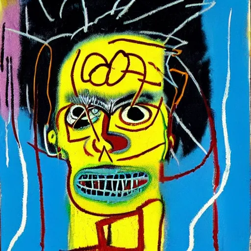 Prompt: Jean Michel Basquiat Francis Bacon