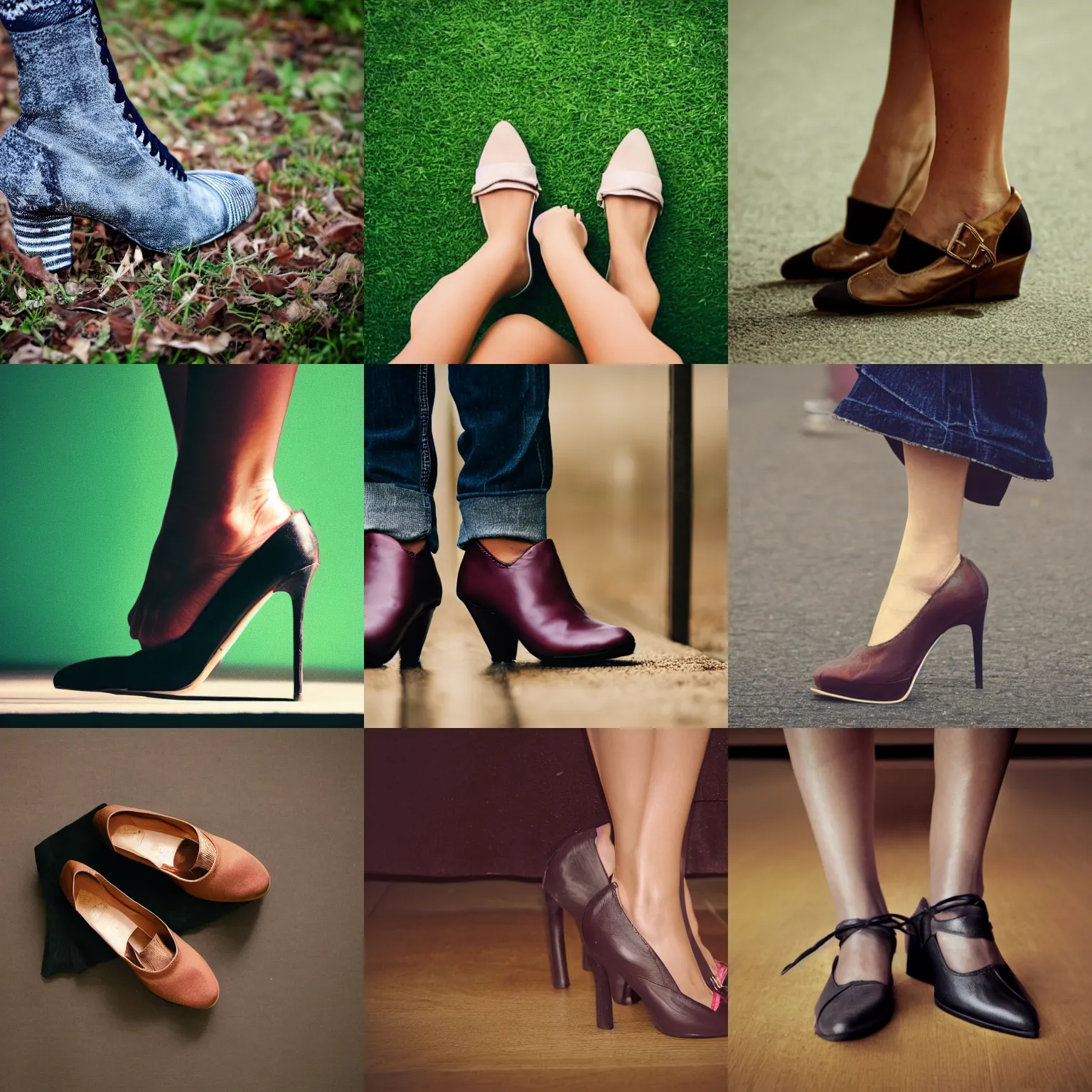 Prompt: A woman's shoe