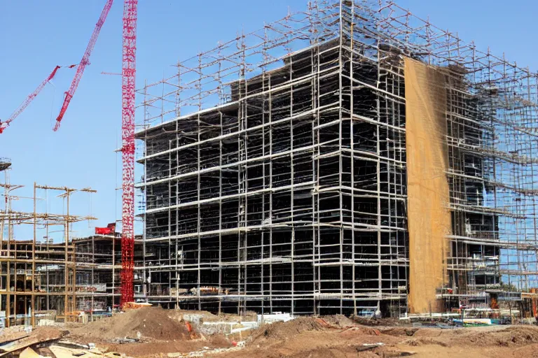 Image similar to a building, under construction